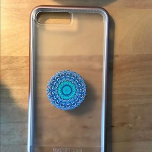 Apple phone case with pop socket